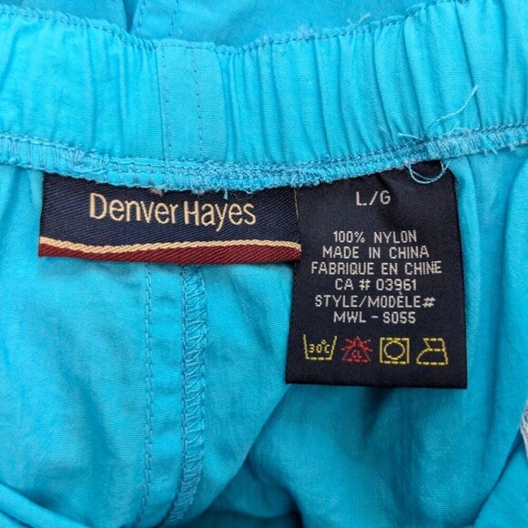 (2/$20) Vintage Denver Hayes Blue Swim Trunks - Picture 4 of 4